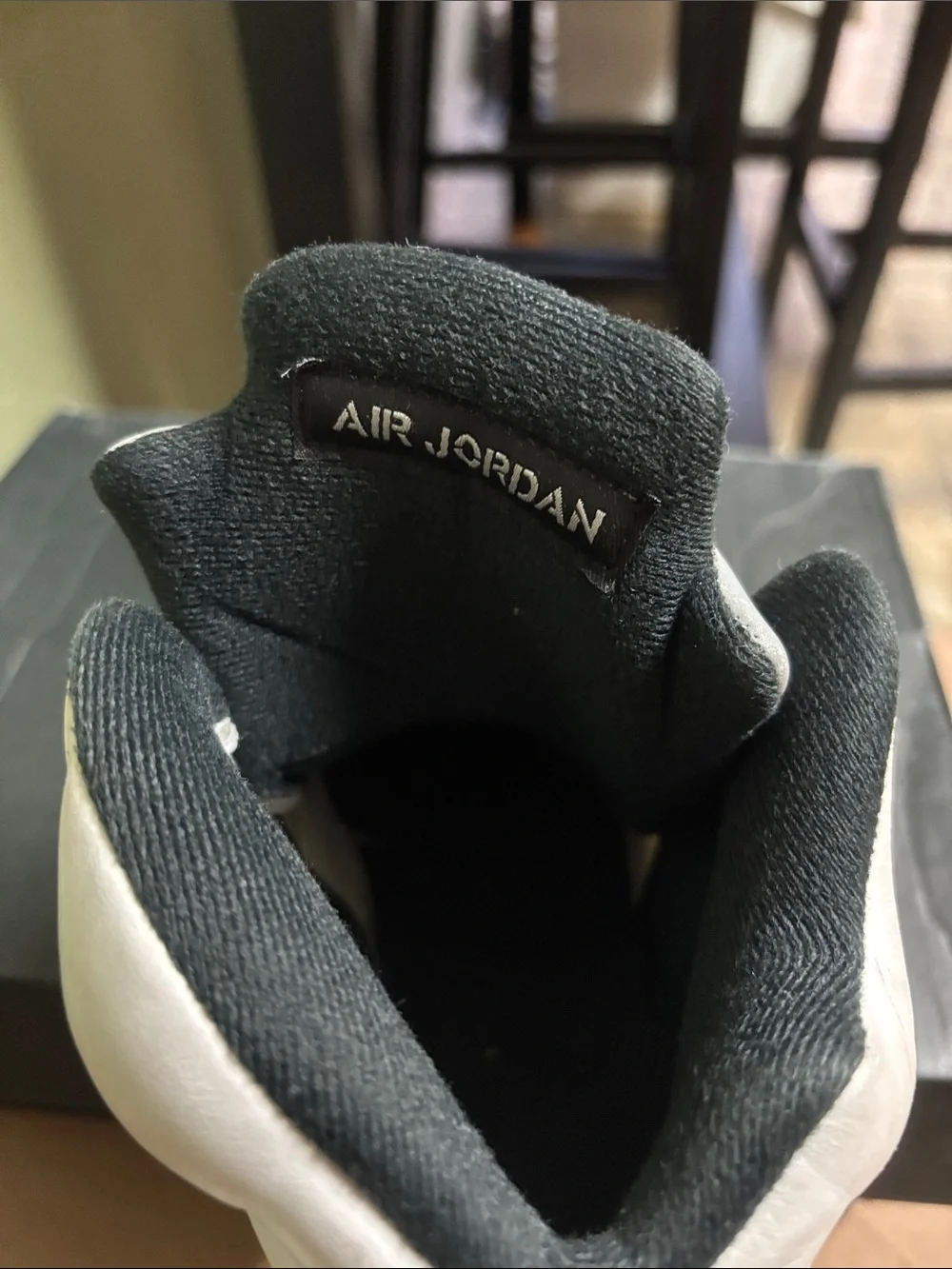 Jordan Kids White and Black High-Top Sneakers